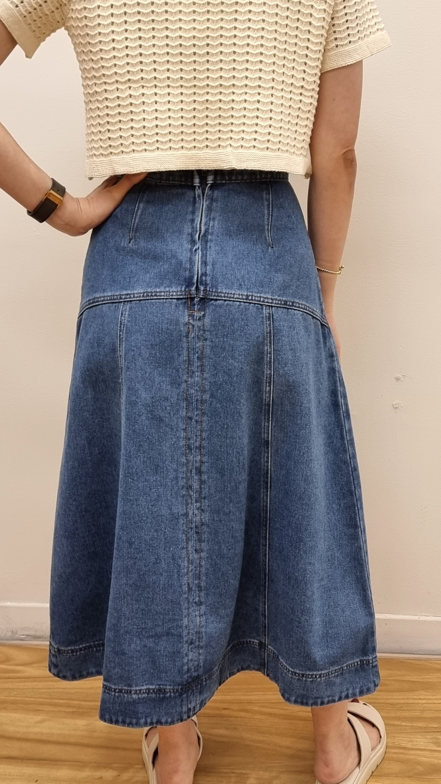 DENIM LINE SKIRT