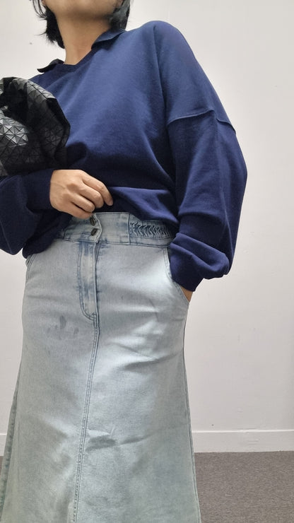 DENIM STRETCH SKIRT