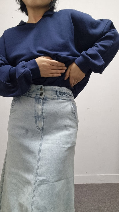 DENIM STRETCH SKIRT