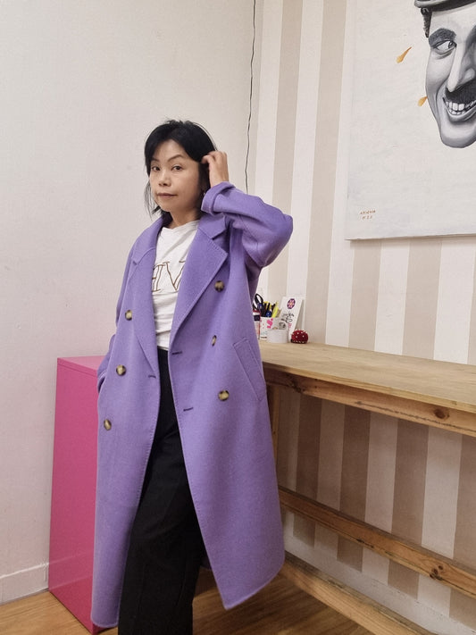 PURPLE LONG COAT