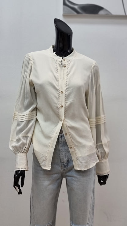 SILK BLOUSE CREAM