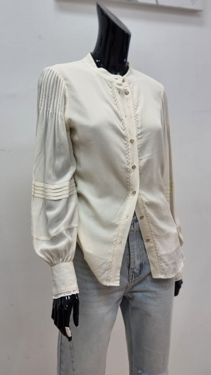 SILK BLOUSE CREAM