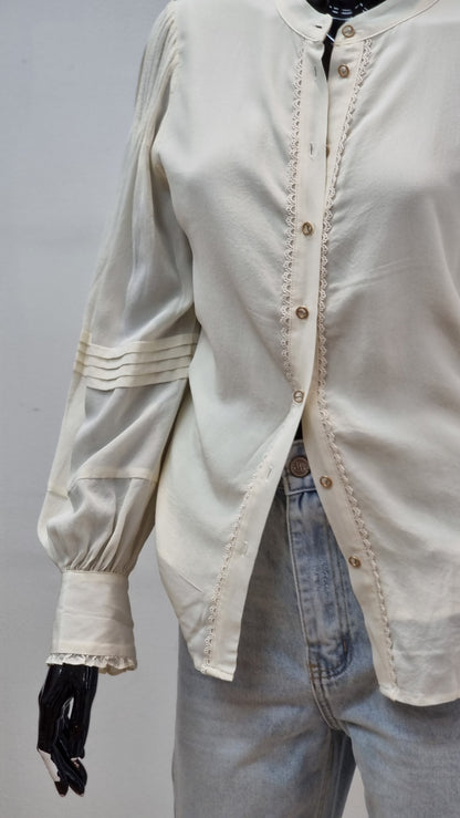 SILK BLOUSE CREAM