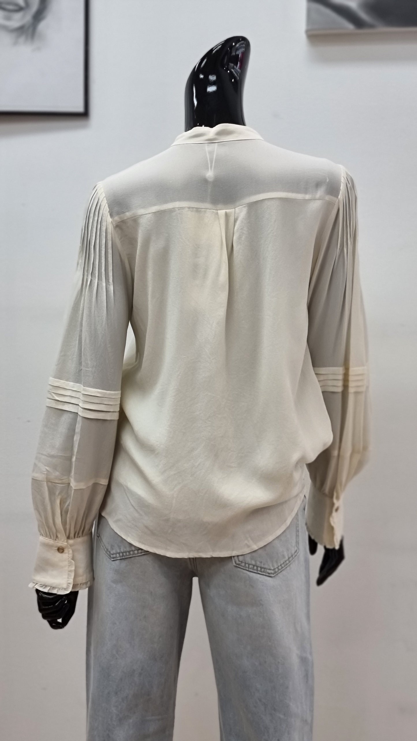 SILK BLOUSE CREAM