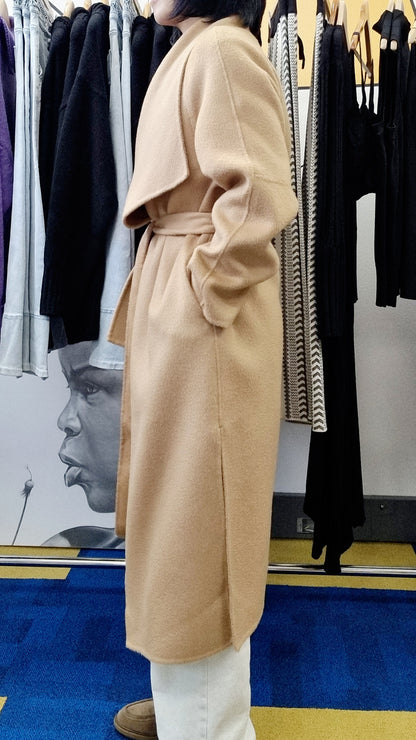 WOOL LONG COAT CARMEL